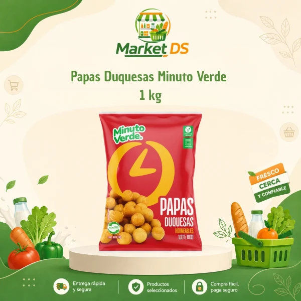 Papas Duquesas Minuto Verde  1 kg