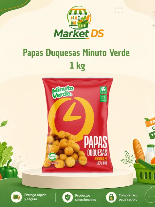 Papas Duquesas Minuto Verde 1 kg Papas Duquesas Minuto Verde 1 kg