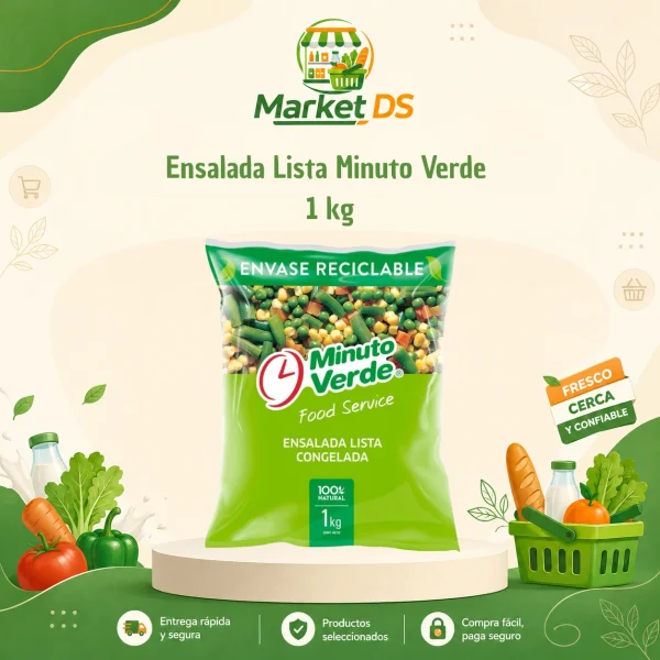 Ensalada lista 1KG minuto verde