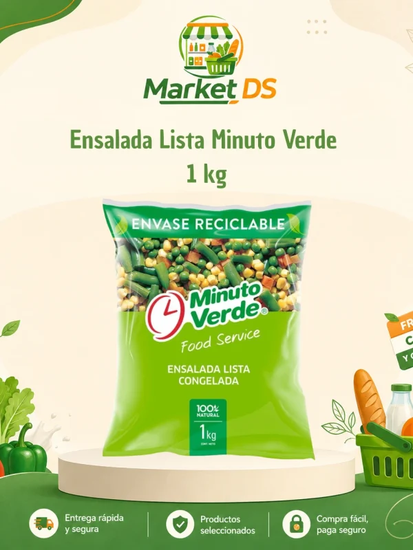 Ensalada lista 1KG minuto verde