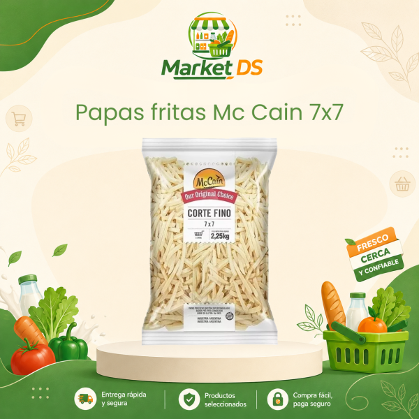 Papas Fritas Corte Fino Mc Cain 7x7 2.25KG